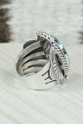 Turquoise & Sterling Silver Ring - Raymond Yazzie - Size 6 - High Lonesome Trading