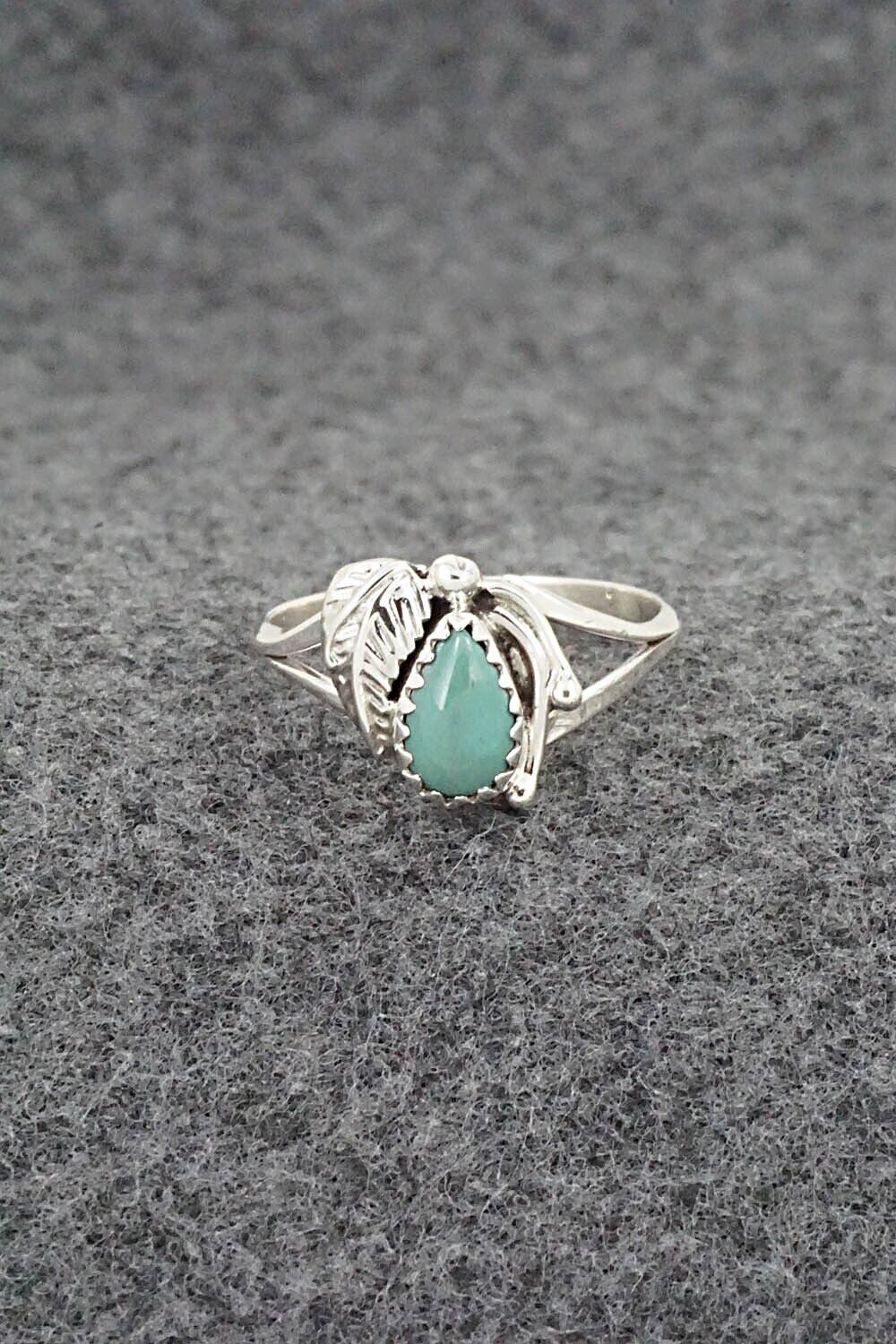 Turquoise & Sterling Silver Ring - Letricia Largo - Size 7.5
