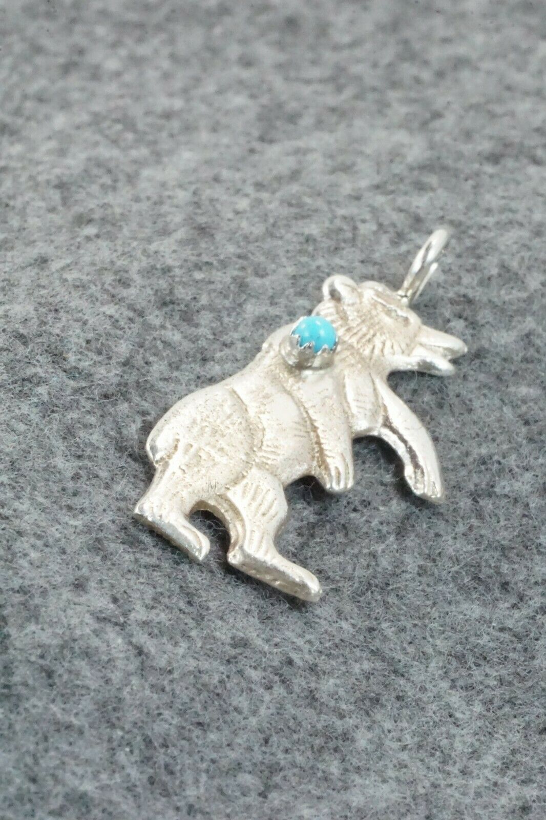 Turquoise & Sterling Silver Pendant - Lorraine Chee