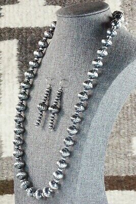 Sterling Silver Pearl Necklace and Earrings Set - Tonisha Haley