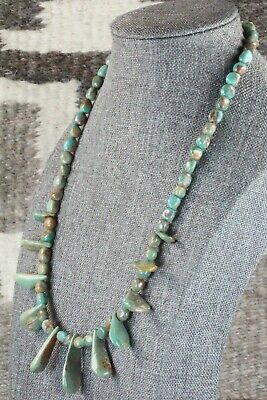 Turquoise & Sterling Silver Necklace - Navajo