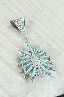 Turquoise & Sterling Silver Pendant - Colin Lalio - High Lonesome Trading