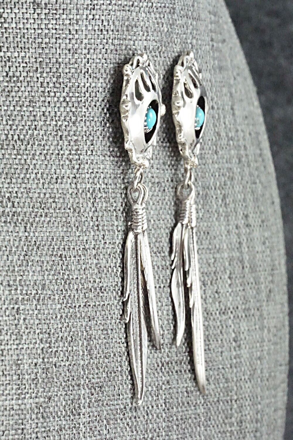 Turquoise & Sterling Silver Earrings - Annie Spencer