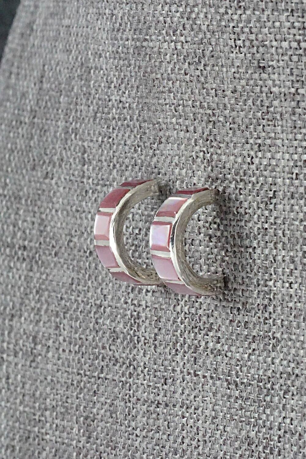 Mother of Pearl & Sterling Silver Earrings - Glennetta Luna