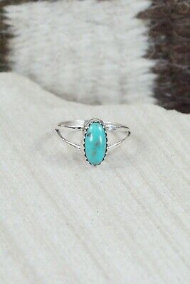 Turquoise and Sterling Silver Ring - Robert Martinez - Size 6