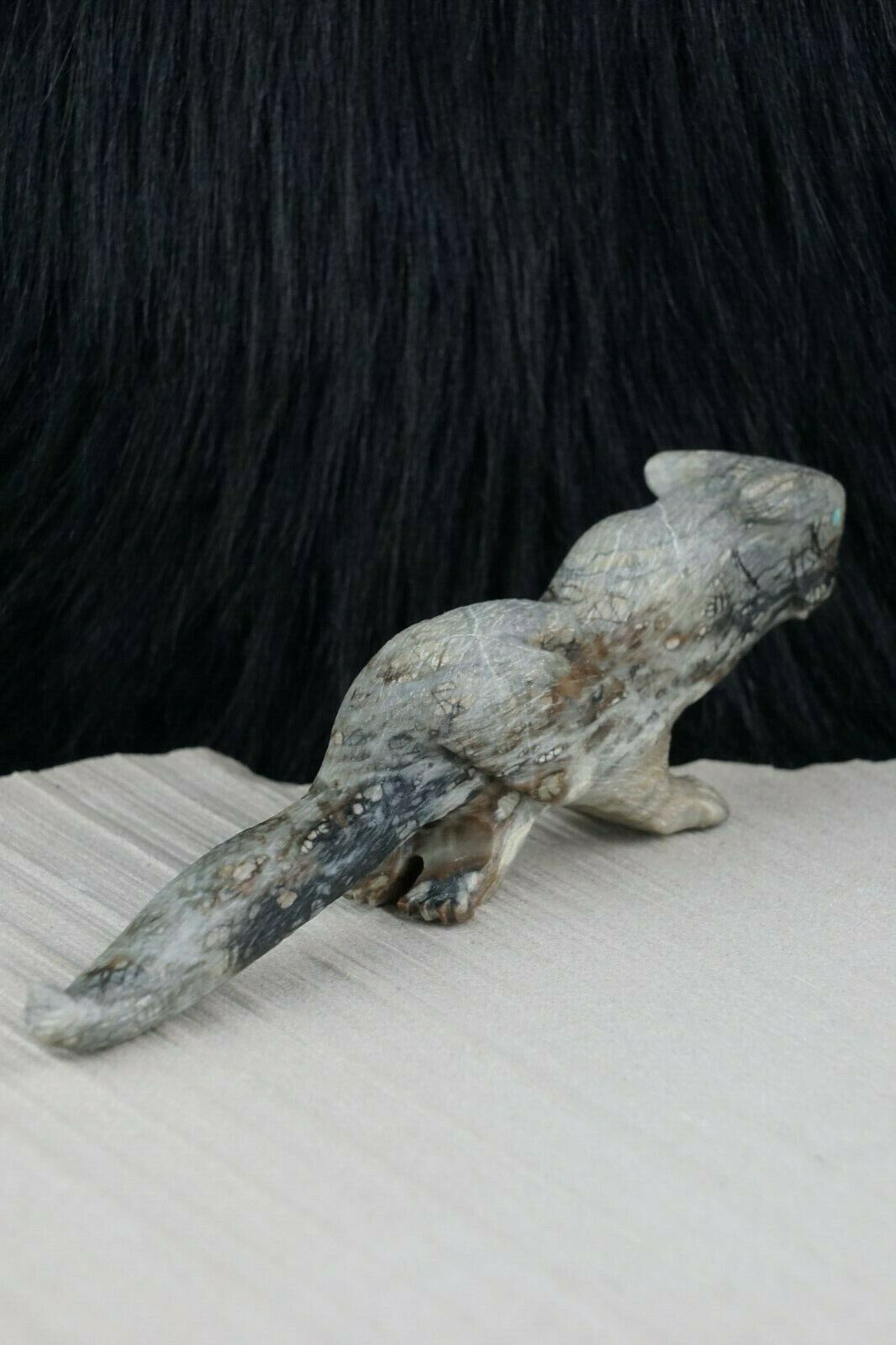 Mountain Lion Zuni Fetish Carving - Tony Mackel - High Lonesome Trading