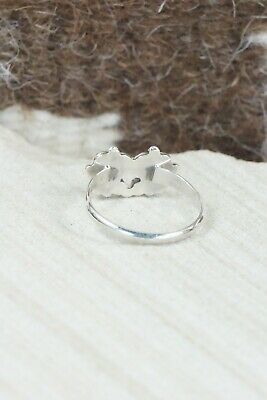 Coral & Sterling Silver Ring - Charles Martinez - Size 6.75