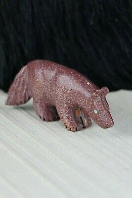Wolf Zuni Fetish Carving - Andres Quandelacy - High Lonesome Trading