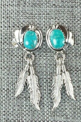 Turquoise & Sterling Silver Earrings - Rita Largo