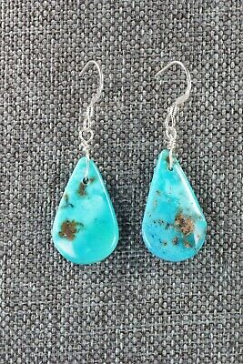 Navajo Turquoise & Sterling Silver Earrings - Native American