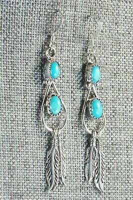 Turquoise & Sterling Silver Earrings - Sadie Jim
