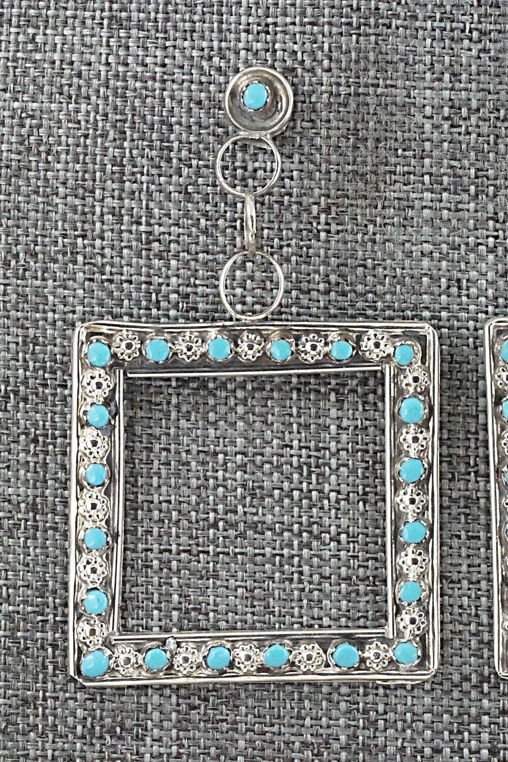 Turquoise & Sterling Silver Earrings - Marlon Quam