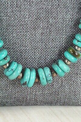Turquoise & Sterling Silver Necklace - Navajo