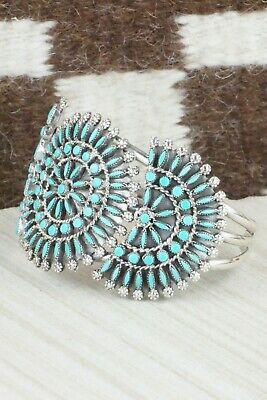 Turquoise & Sterling Silver Bracelet - Merlinda Chavez