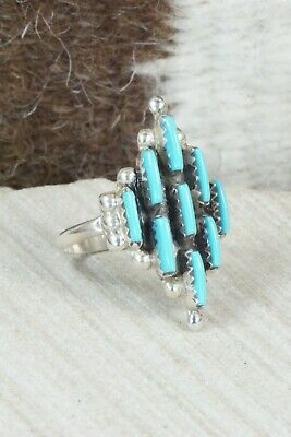 Turquoise & Sterling Silver Ring - Pete Shorty - Size 7.75