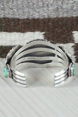 Navajo Turquoise & Sterling Silver Bracelet - Tom Lewis