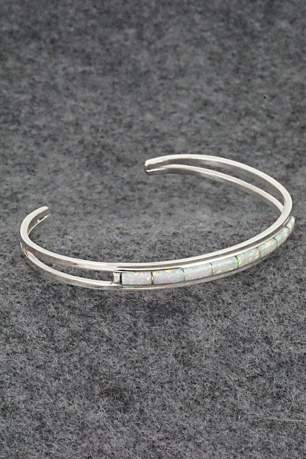 Opalite & Sterling Silver Inlay Bracelet - Anson Wallace