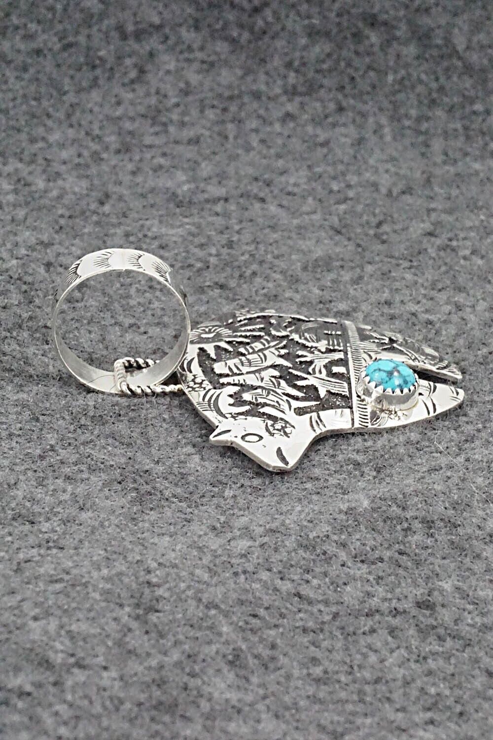 Turquoise & Sterling Silver Pendant - Richard Singer