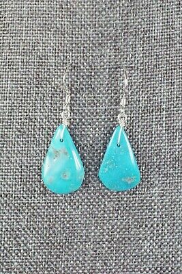 Navajo Turquoise and Sterling Silver Earrings - Native American