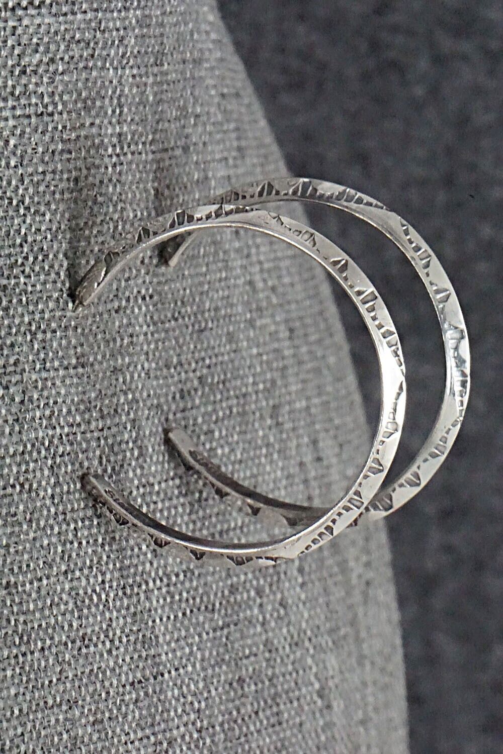 Sterling Silver Hoop Earrings - Elaine Tahe