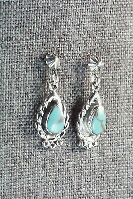 Turquoise & Sterling Silver Earrings - Genevieve Francisco