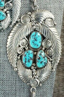Turquoise & Sterling Silver Necklace and Earrings - Nora Tsosie
