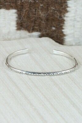 Navajo Sterling Silver Bracelet - Elaine Tahe