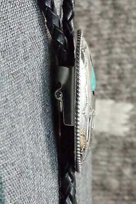 Turquoise & Sterling Silver Bolo Tie - Wilbert Muskett Sr.