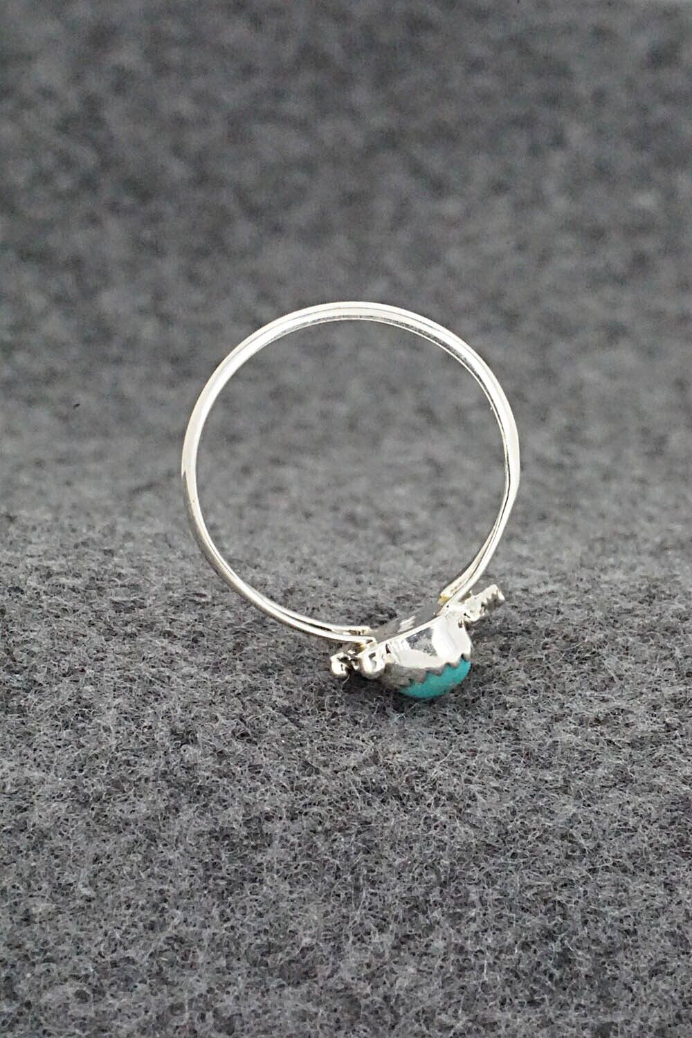 Turquoise & Sterling Silver Ring - Letricia Largo - Size 8.5