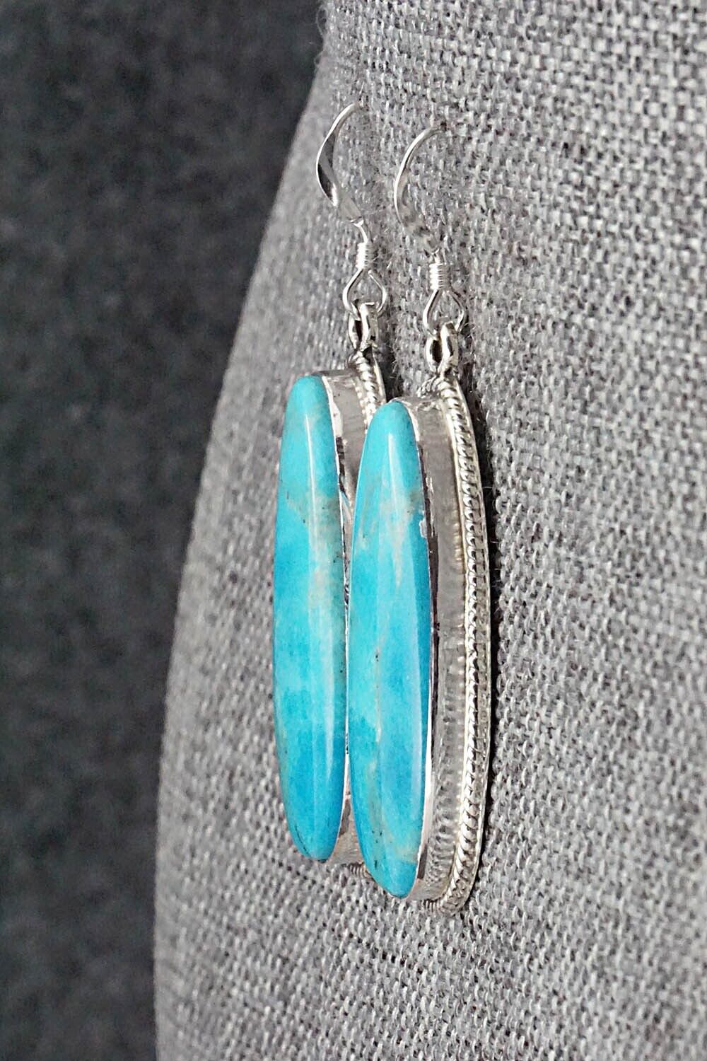 Turquoise and Sterling Silver Earrings - Sharon McCarthy