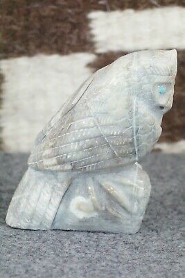 Owl Zuni Fetish Carving - Derrick Kaamasee