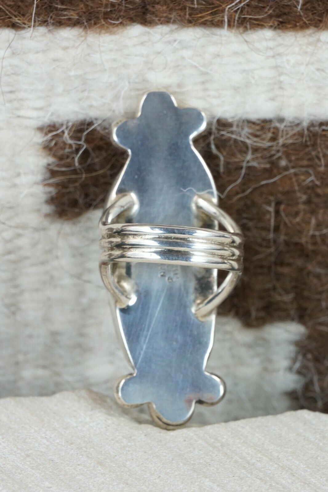 Navajo Turquoise and Sterling Silver Ring - Rick Martinez - Size 9