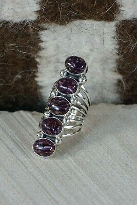 Navajo Spiny Oyster & Sterling Silver Ring - Thomas Yazzie - Size 6 - High Lonesome Trading