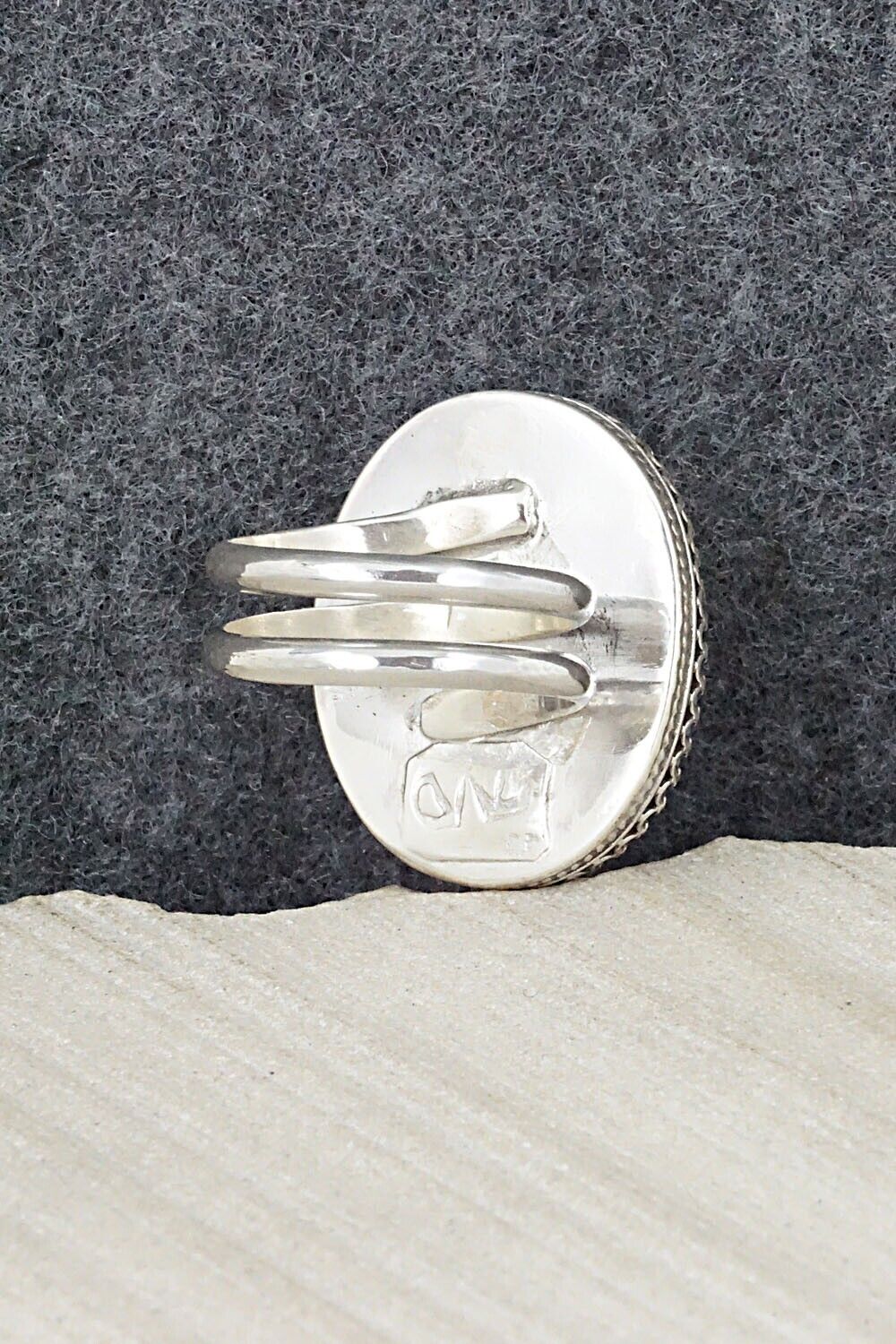 Turquoise & Sterling Silver Ring - Matilda Chattin - Size 8