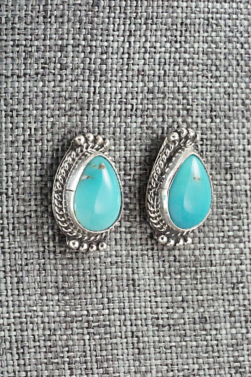 Turquoise & Sterling Silver Earrings - Jan Mariano