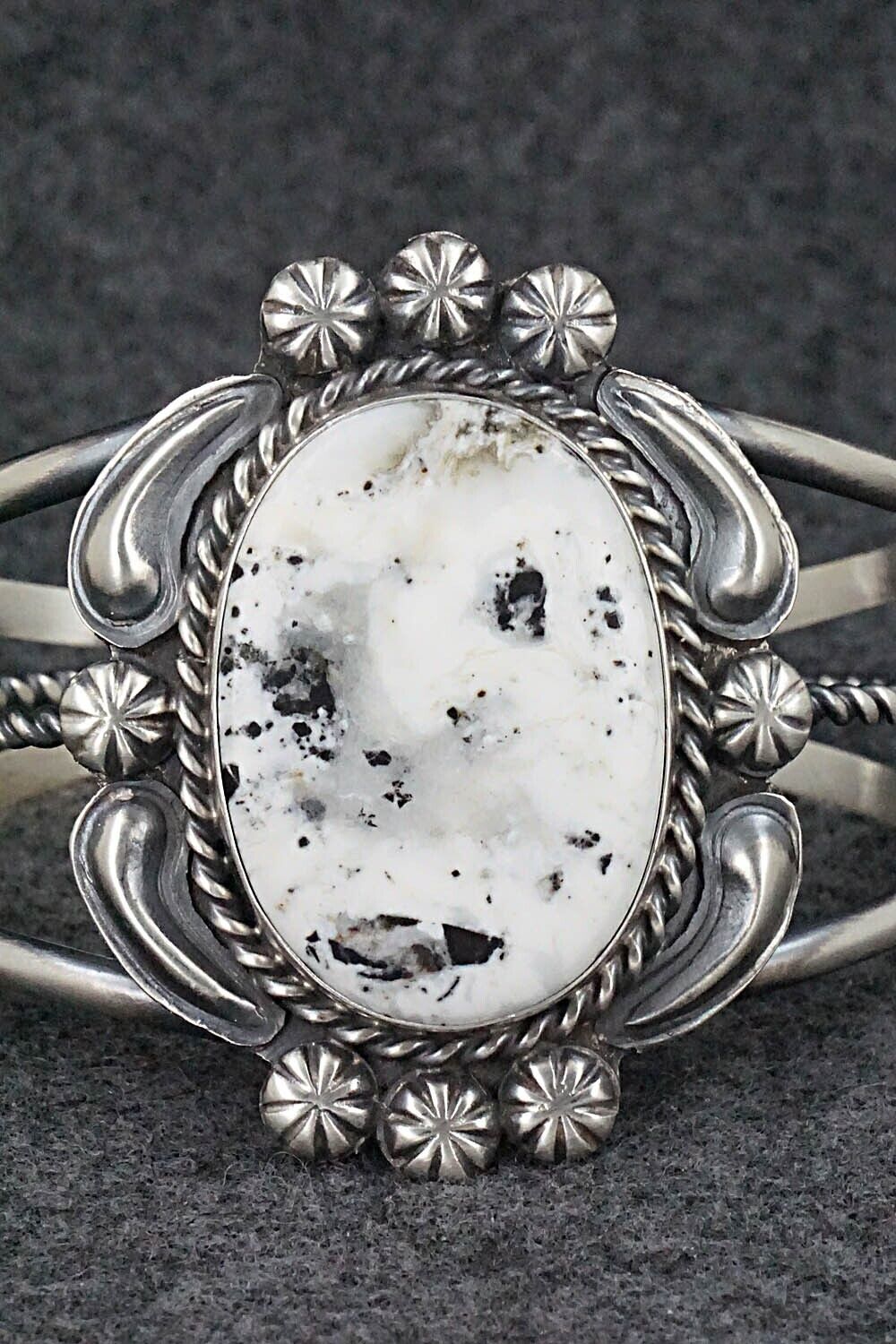 White Buffalo & Sterling Silver Bracelet - Jeff James