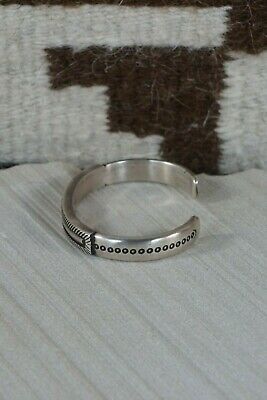 Navajo Sterling Silver Bracelet - Calvin Martinez - High Lonesome Trading