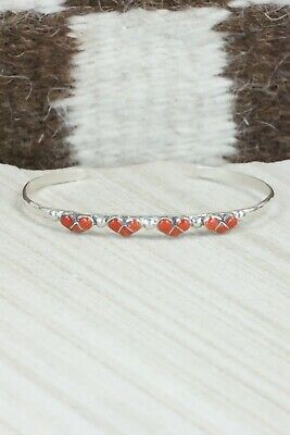 Coral & Sterling Silver Bracelet - Karla Chavez