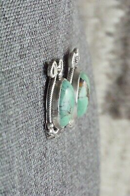 Turquoise & Sterling Silver Earrings - Navajo