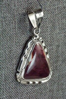Spiny Oyster and Sterling Silver Pendant - Samuel Yellowhair