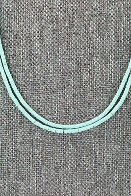 Turquoise & Sterling Silver Necklace - Frank Ortiz