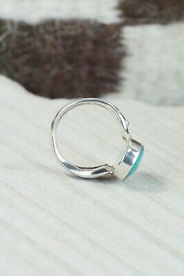 Turquoise & Sterling Silver Ring - Mark Barney - Size 6.25
