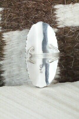 Turquoise & Sterling Silver Ring - Charlie John - Size 8