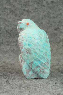 Eagle Zuni Fetish Carving - Derrick Kaamasee