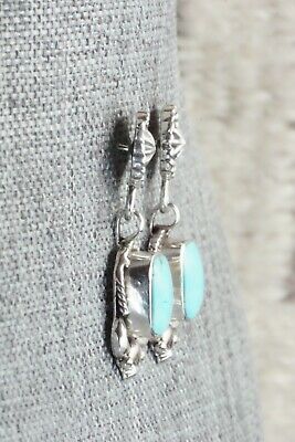 Turquoise & Sterling Silver Earrings - Verley Betone