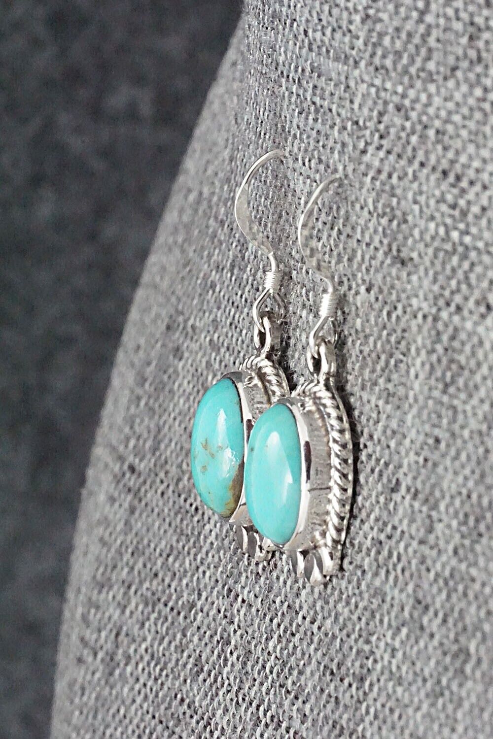 Turquoise and Sterling Silver Earrings - Sharon McCarthy