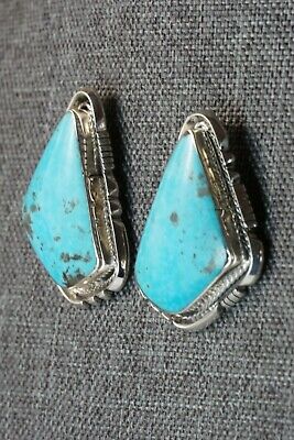 Navajo Turquoise & Sterling Silver Earrings - Native American