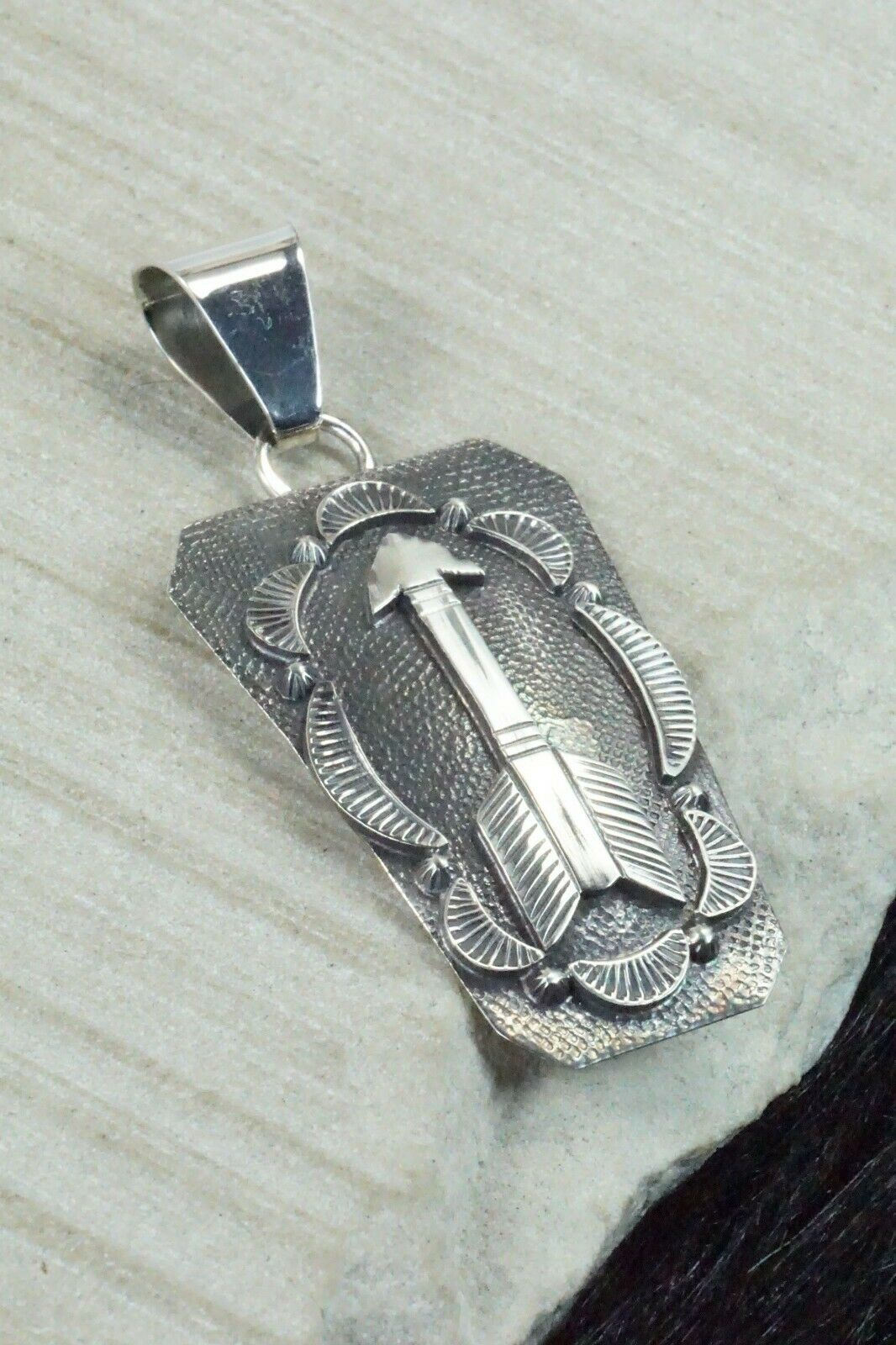 Sterling Silver Pendant - Navajo - High Lonesome Trading