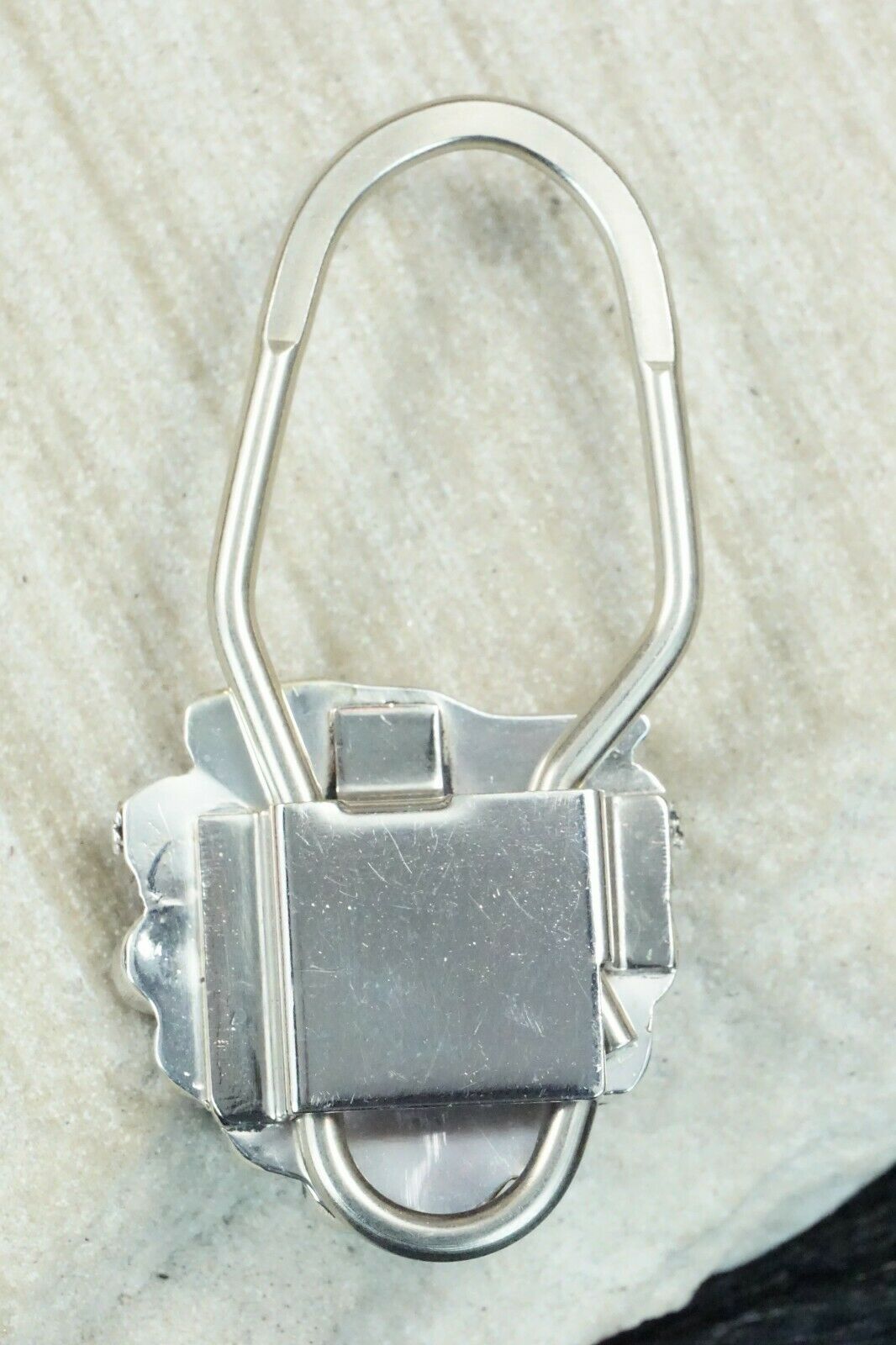 Multi Stone & Sterling Silver Keychain - Sherry Nastacio