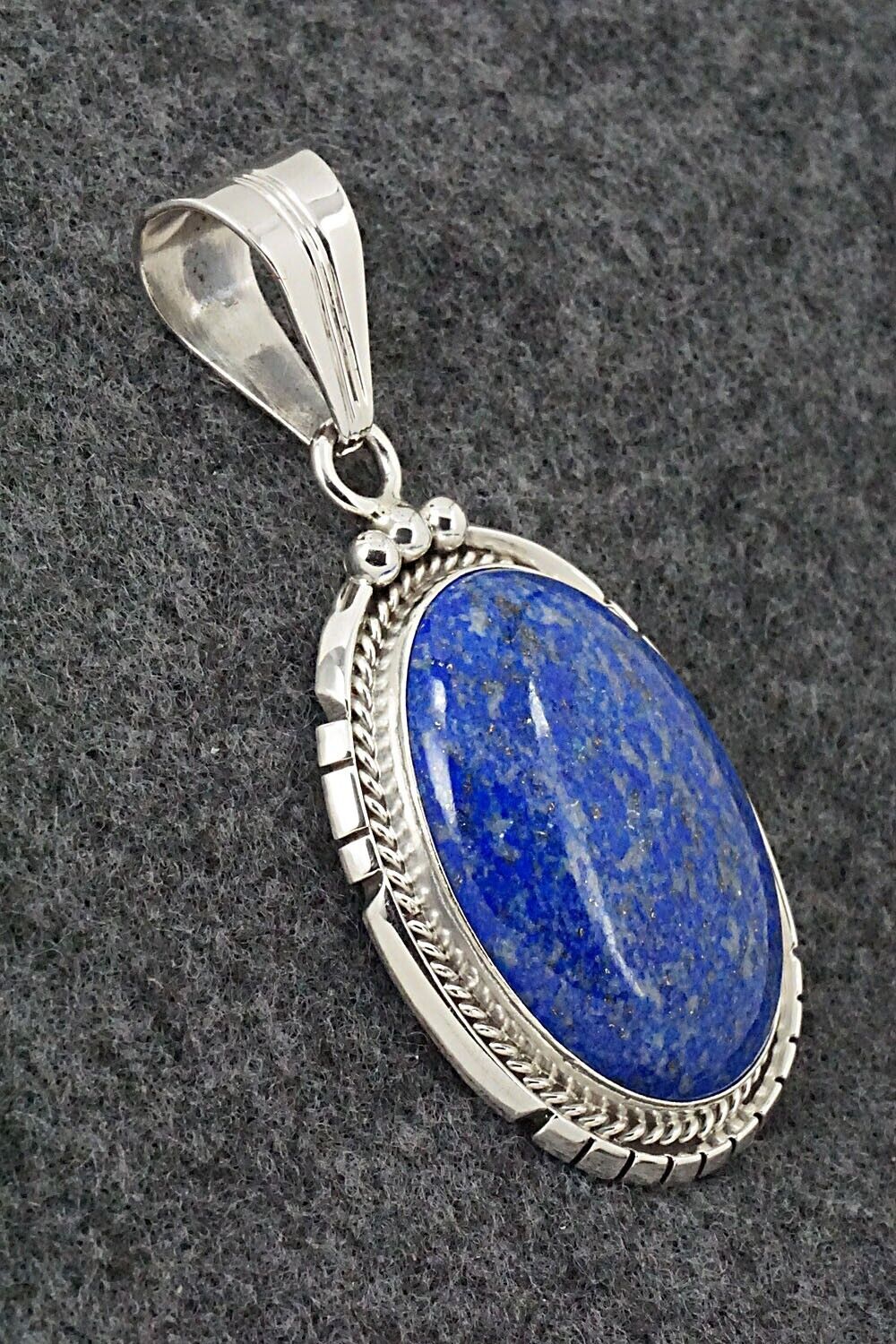 Lapis & Sterling Silver Pendant - Samuel Yellowhair